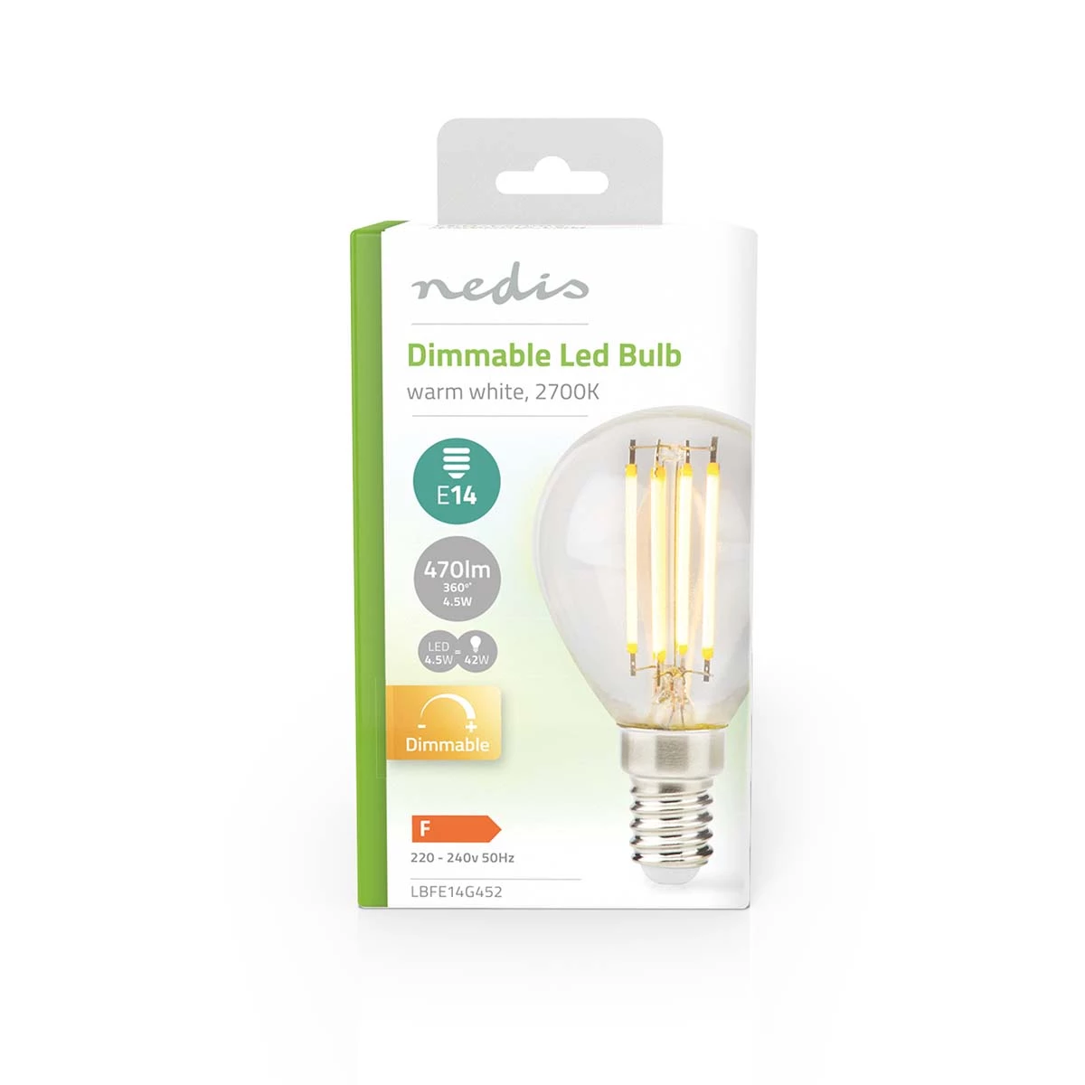 Nedis LED-Filament-Lampe E14