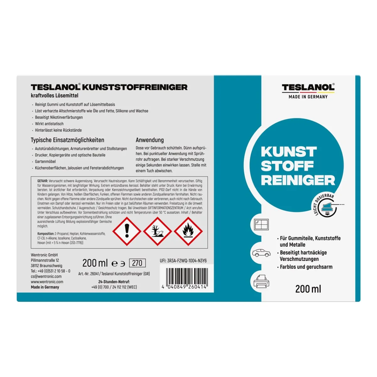 Teslanol Gummireiniger (GR) 200 ml