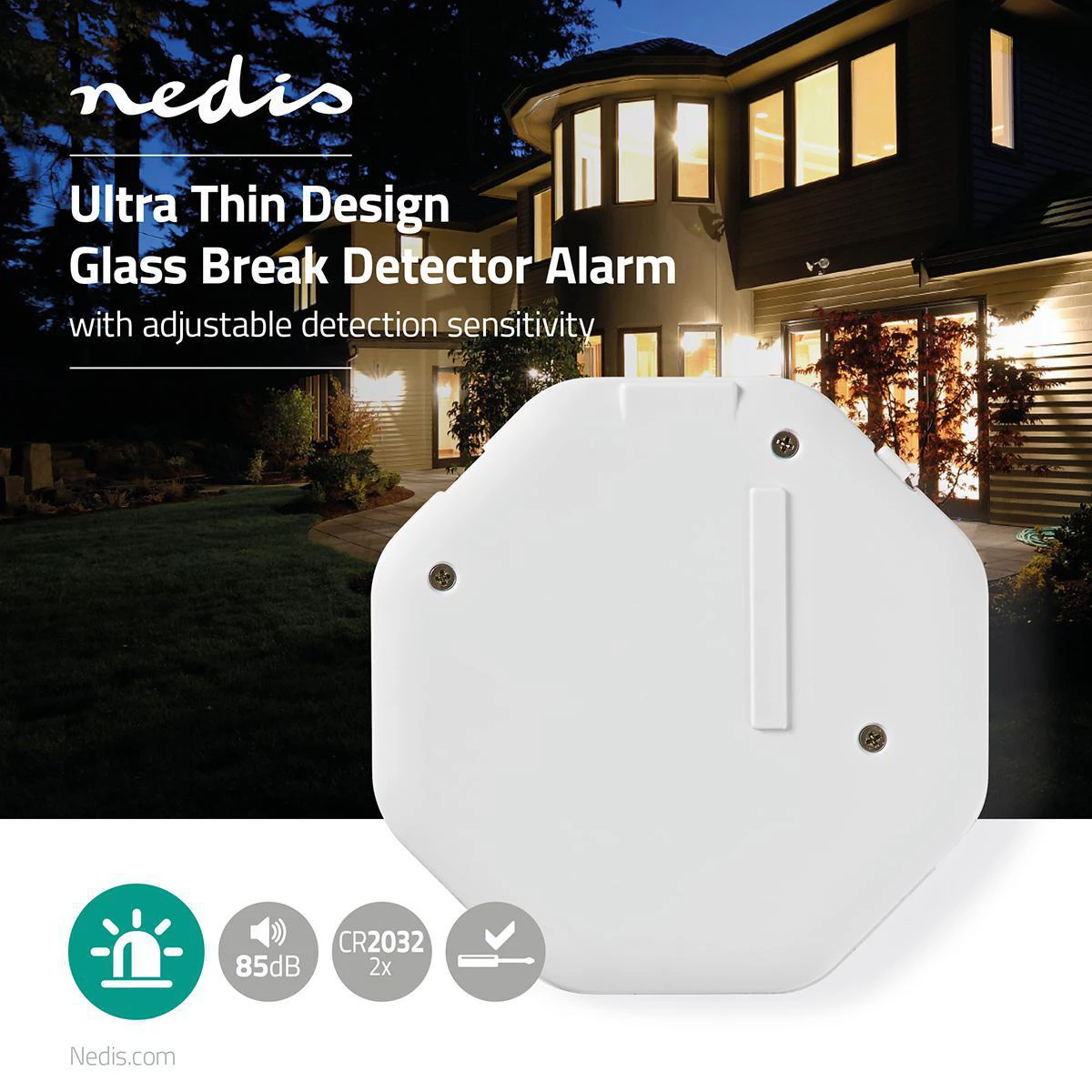 Nedis Glasbruch-Alarm