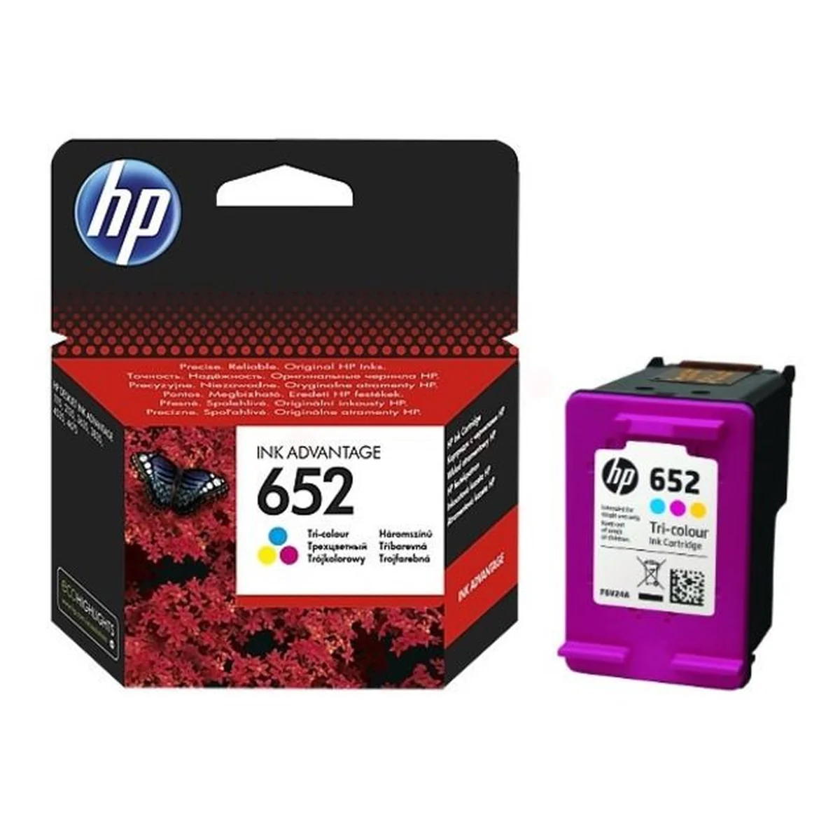Druckerpatrone HP 652 farbig 5 ml | 200 Seiten (F6V24AE)