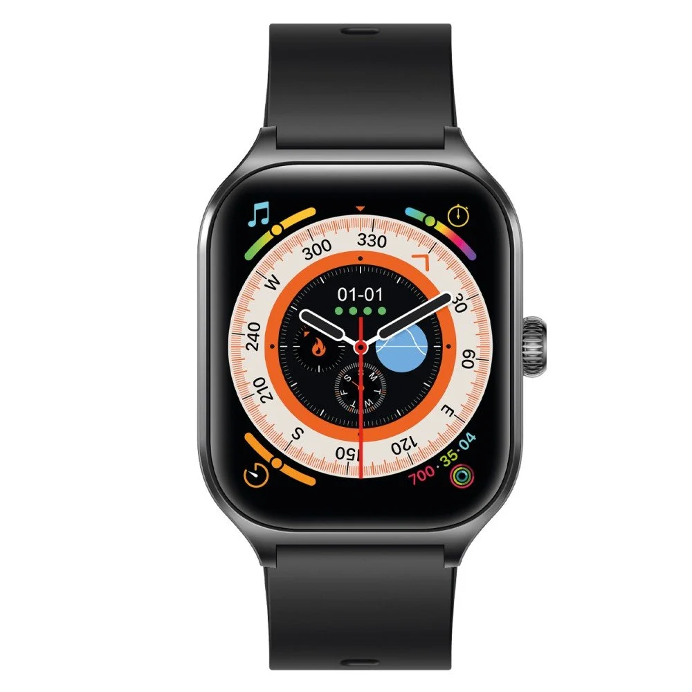 Fontastic Timor Smartwatch mit 2,01“ Display BT Call schwarz