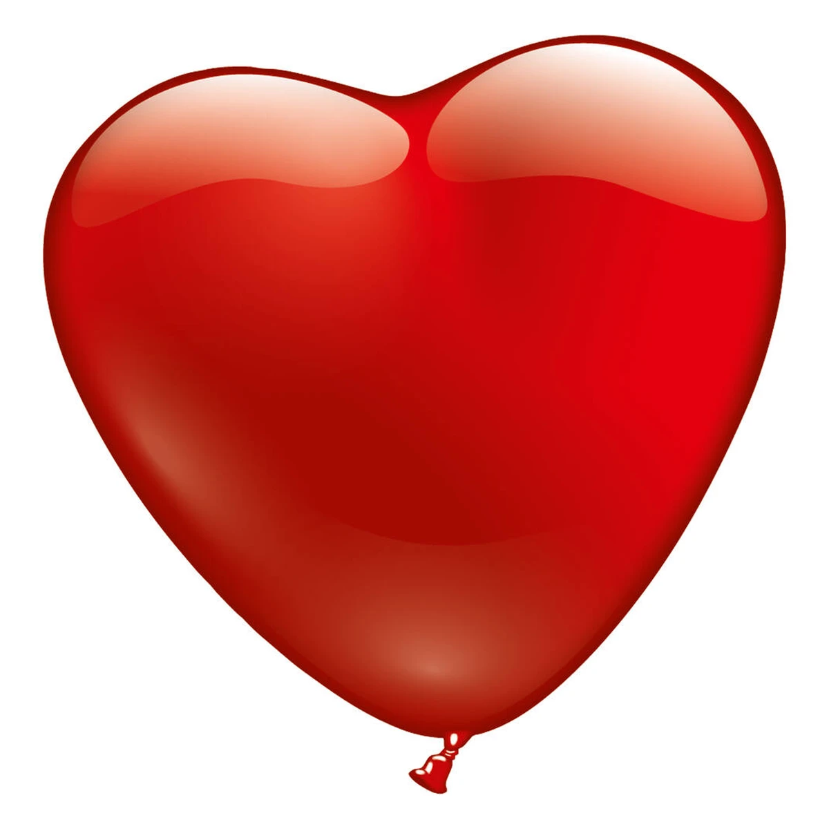 Herzluftballons, rot, 6er Beutel
