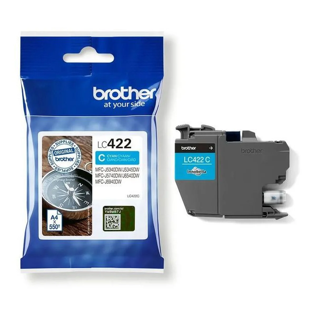 Druckerpatrone Brother LC-422C cyan 550 Seiten