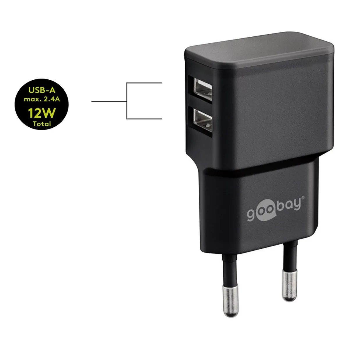 Goobay USB-C™ Dual Ladeset 2,4 A