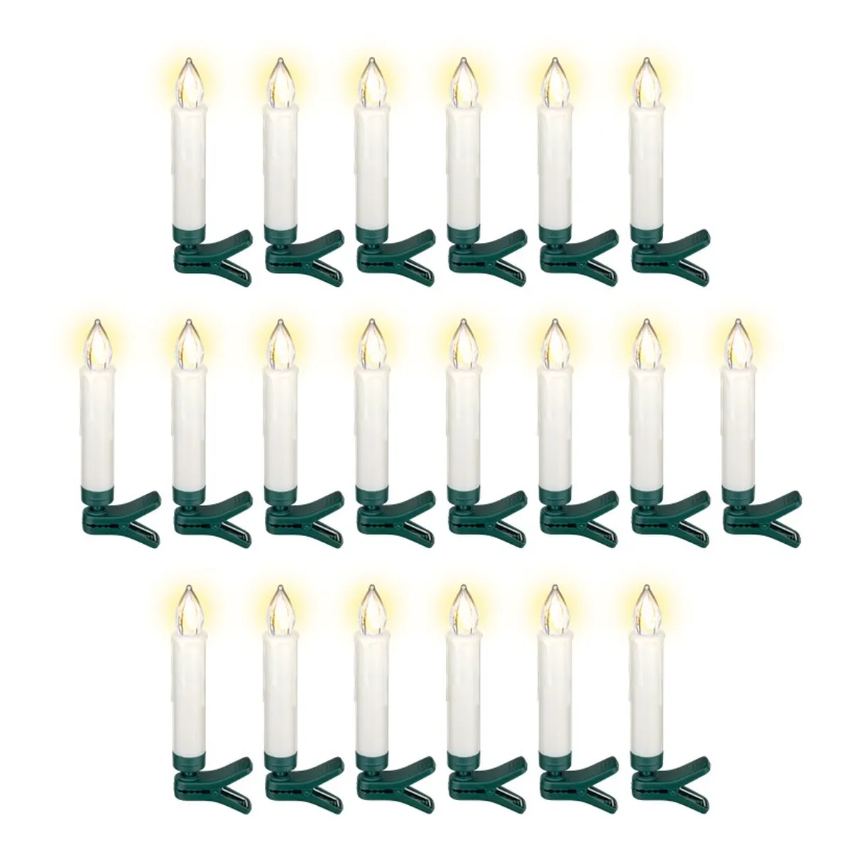 Goobay 20 kabellose LED-Weihnachtsbaumkerzen