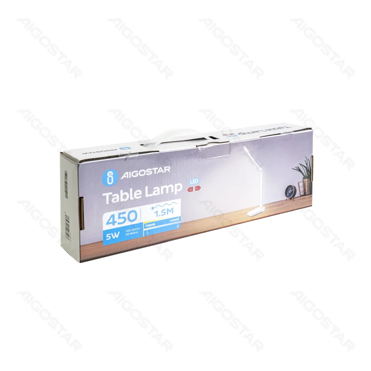 Aigostar LED Schreibtischlampe, 5W, silber