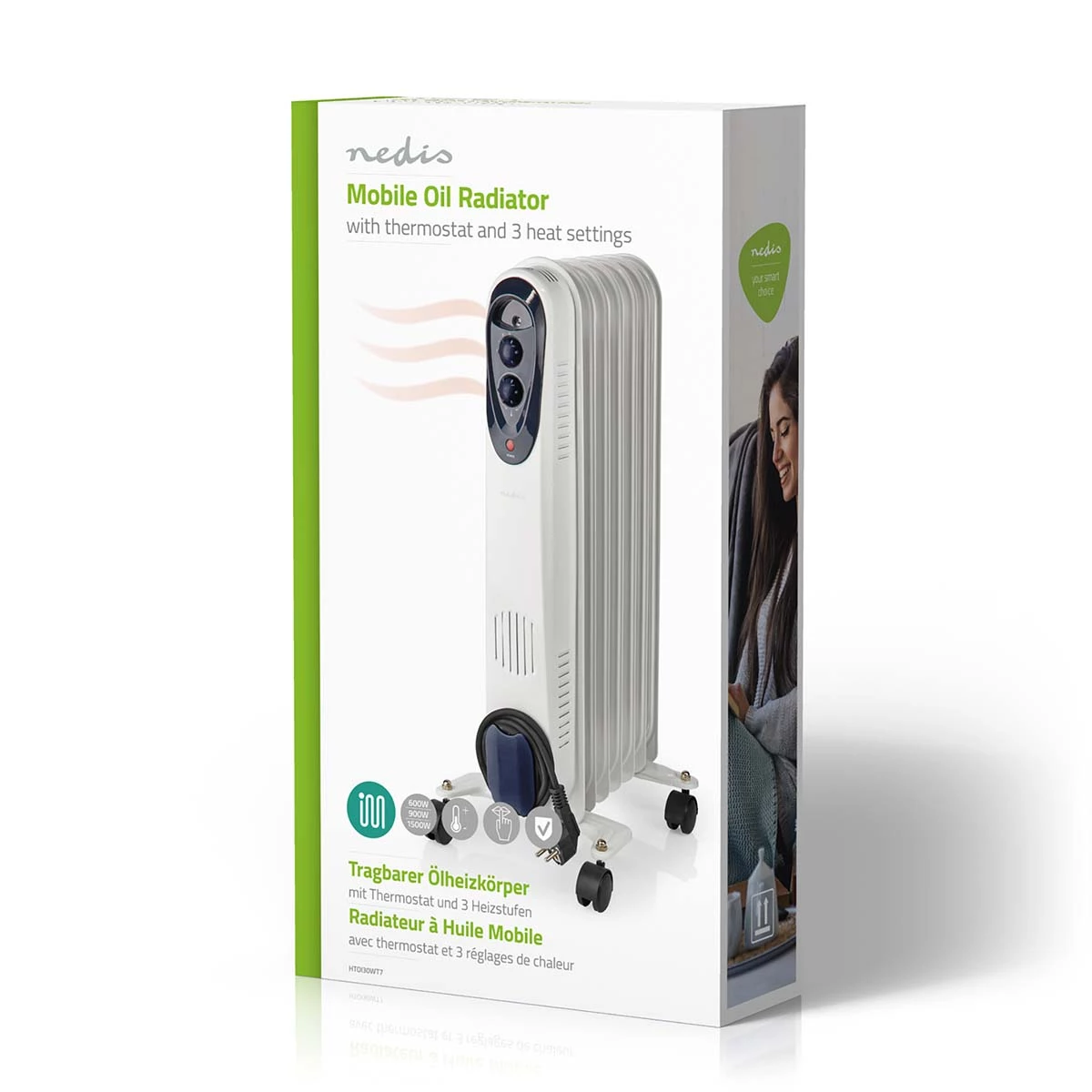 Nedis Mobiler Öl Radiator Nedis Mobiler Öl Radiator