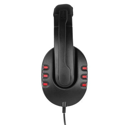 Gaming Headset NoXx, 2M Kabel, schwarz / rot
