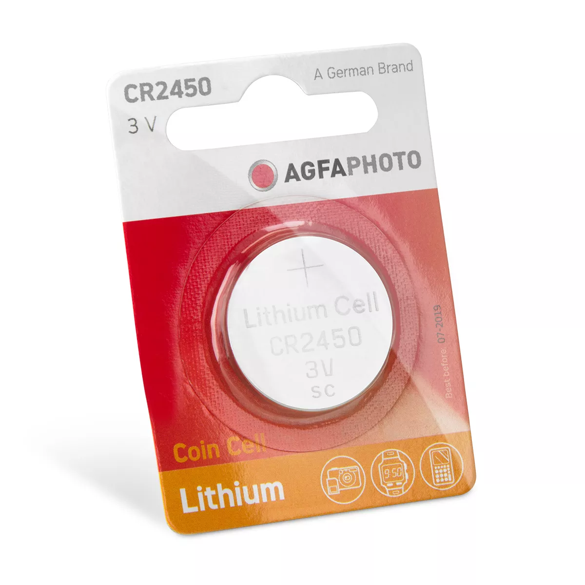 AGFA PHOTO Knopfzelle 'CR2450', 3V