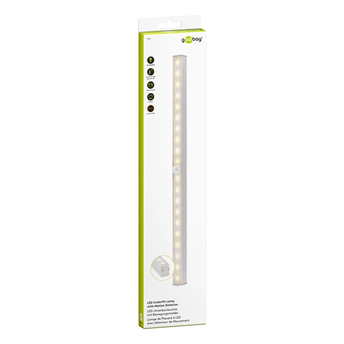 Goobay LED-Unterbauleuchte mit Bewegungsmelder