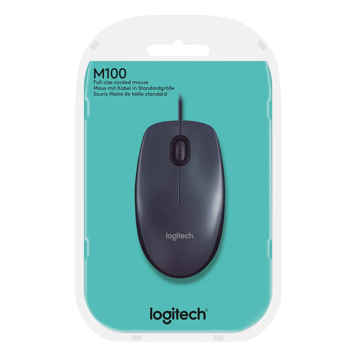 Logitech Mouse M100 grau