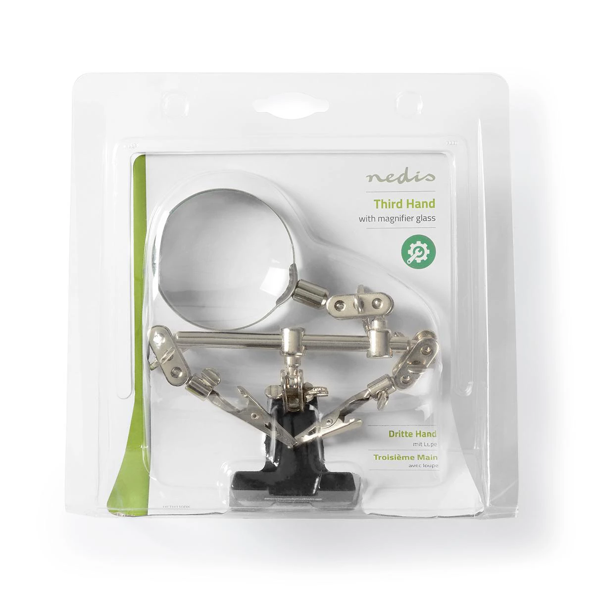 Nedis Helfende Dritte Hand mit Lupe