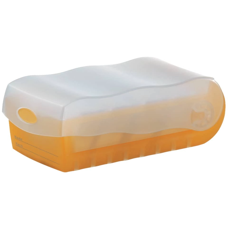 HAN Karteibox CROCO - A8 quer, für 500 Karten,  orange-transl.