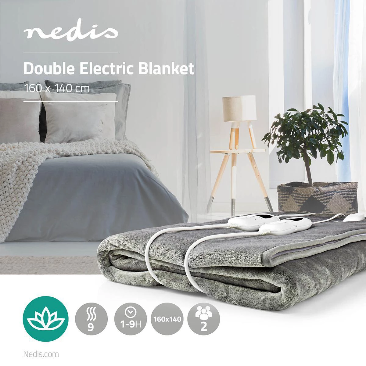 Nedis Elektrische Bettdecke