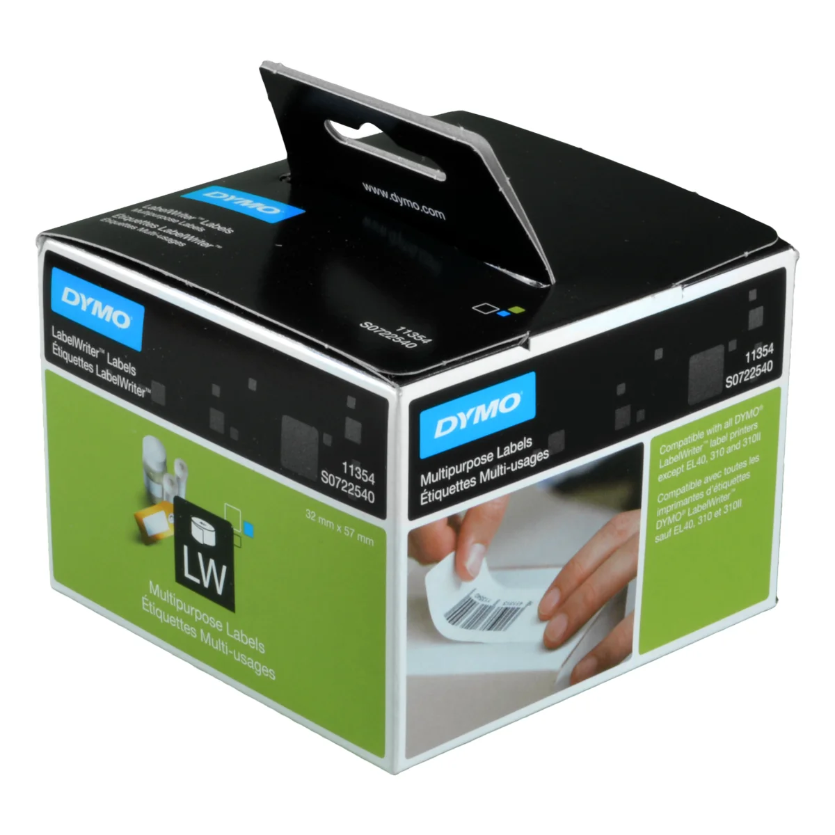 Dymo Labelwriter-Etiketten 11354 (S0722540) weiß, 57 x 32mm, 1000 St.