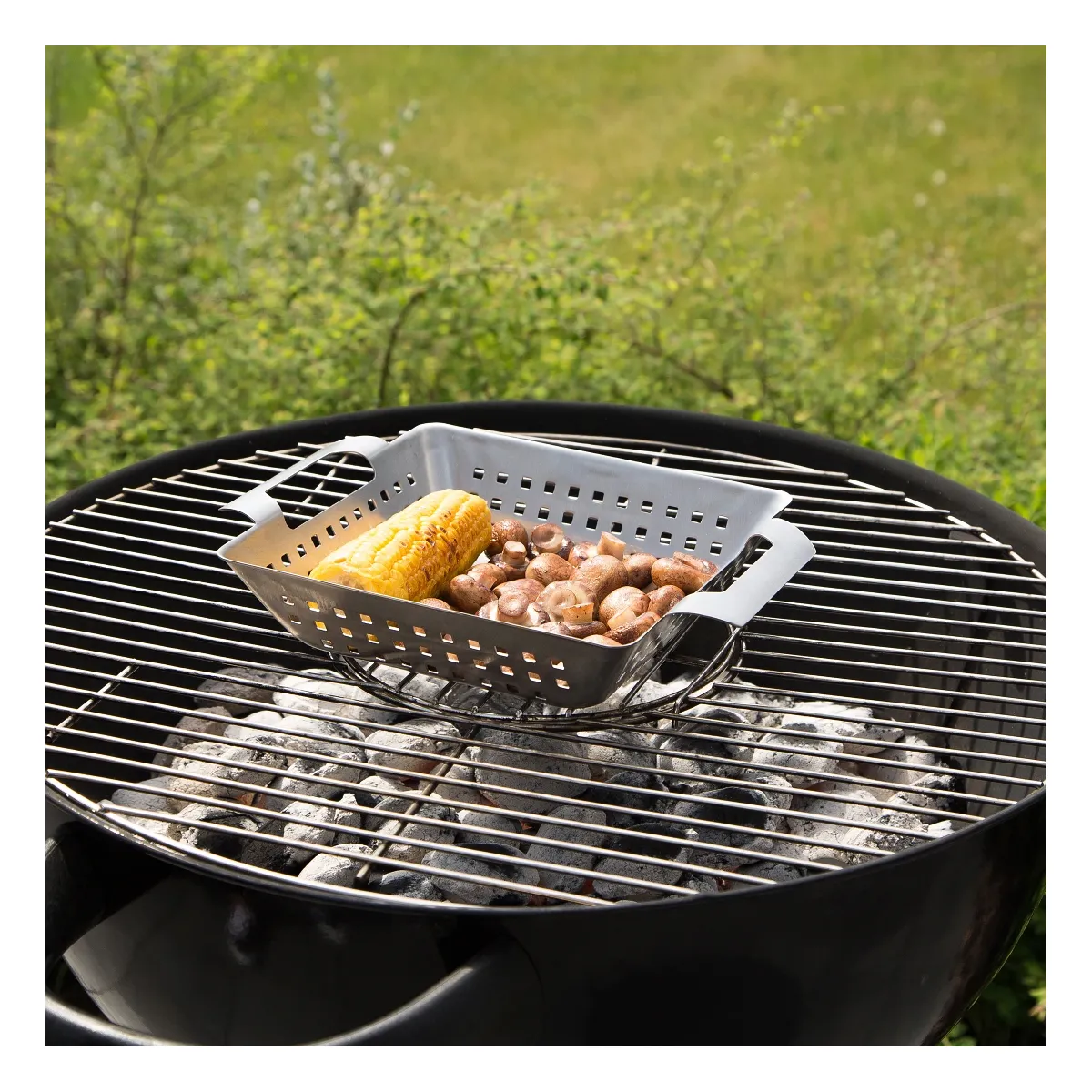 Bruzzler Grillkorb Edelstahl 28x34x7 cm Bruzzler Grillkorb Edelstahl 28x34x7 cm