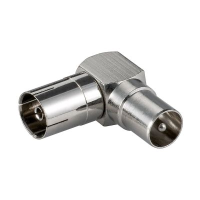 Goobay Koax-Winkeladapter: Koax-Buchse > Koax-Stecker 90°