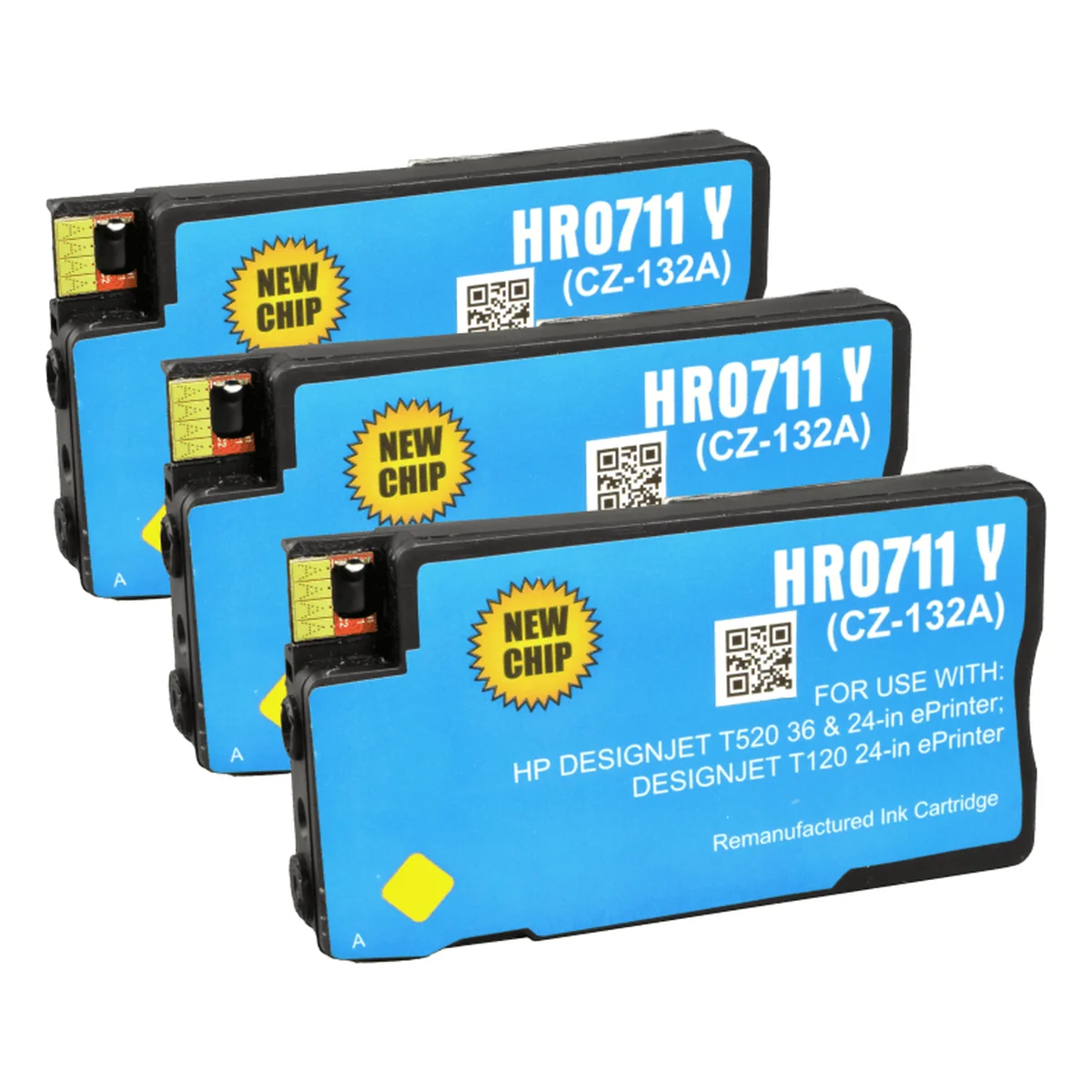 HP 711 - alternatives Patronen MultiPack 'gelb' 3x 29 ml - Digital Revolution