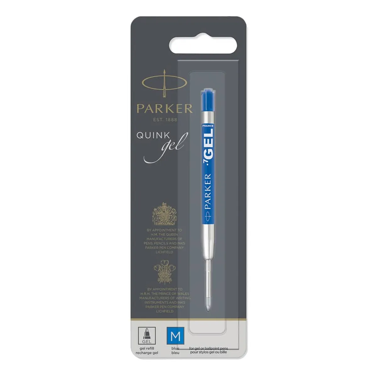 Parker Quink Gelmine - M, blau, 1 Stück im Blister