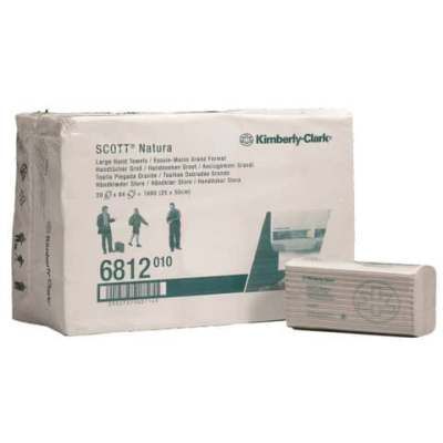 Falthandtuch Hostess™ NATURA™- 2-lagig, weiß, C-Falz, 1.680 Tücher