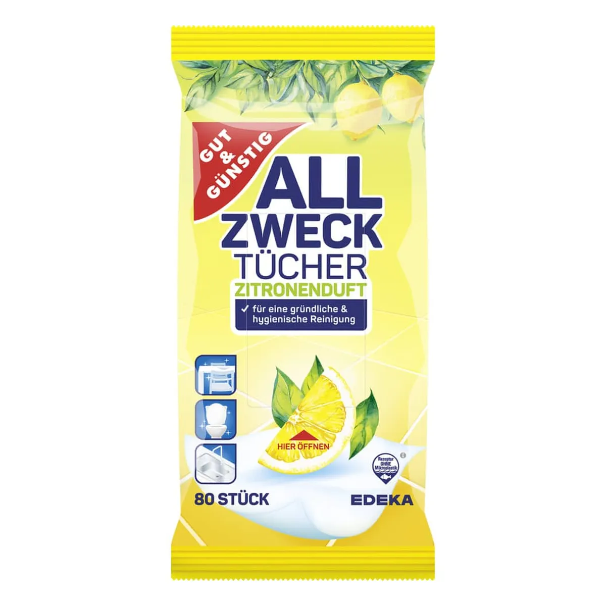 G&G Reinigungstuch Allzweck Citrus 80 Stück