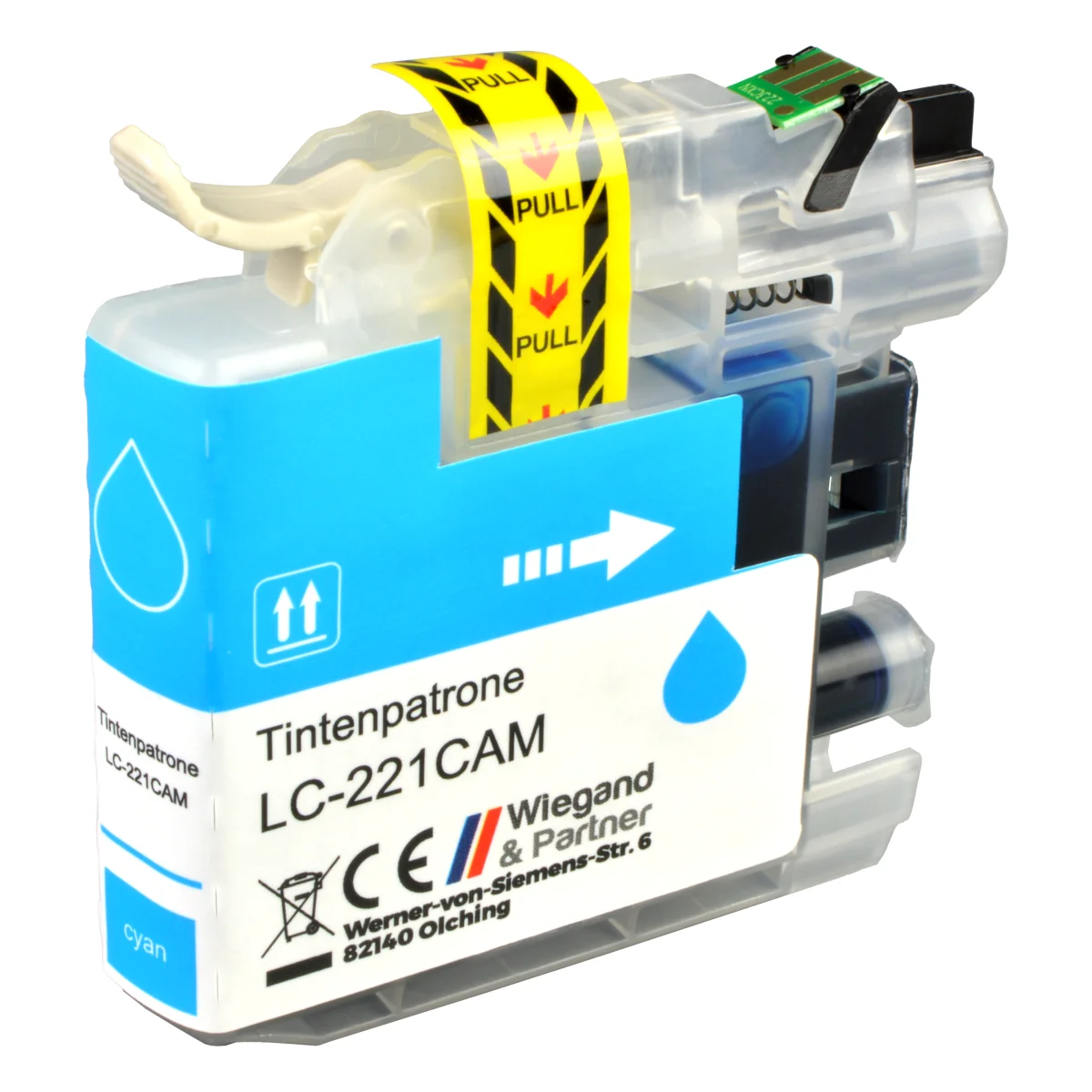 Brother LC-221 C - alternative Patrone cyan 9 ml | 260 Seiten - Digital Revolution