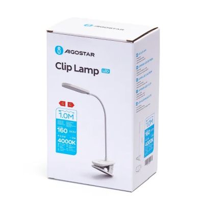 Aigostar LED Lampe mit USB Anschluss, weiß