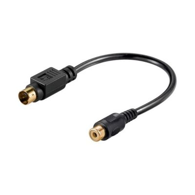 Goobay Video Kabeladapter, S-Video zu Composite