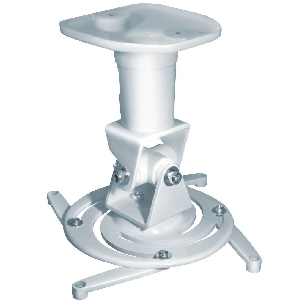 myWall Deckenhalterung, schwenkbar + neigbar, für Projektoren 15kg H16-1L Deckenabstand 225mm, Silver