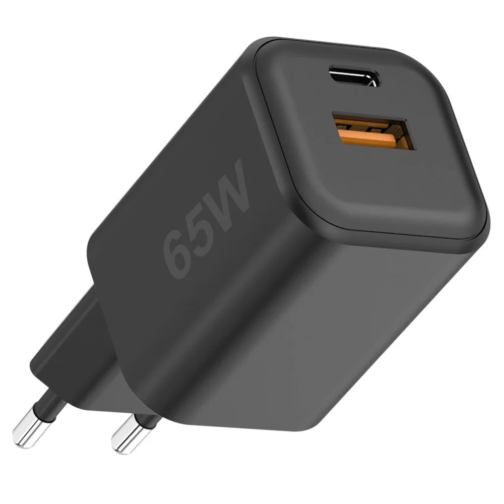 Fontastic Netzteil MINI GaNto 65W Type-C PD + USB-A FC schwarz