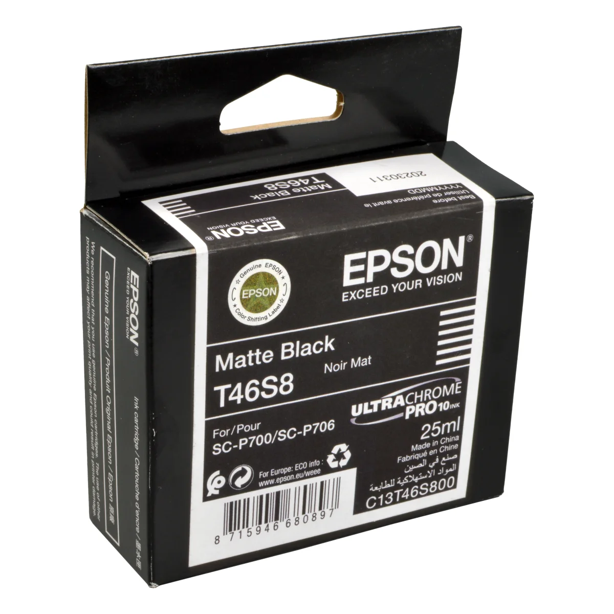 Epson Tinte C13T46S800  T46S8  matt schwarz