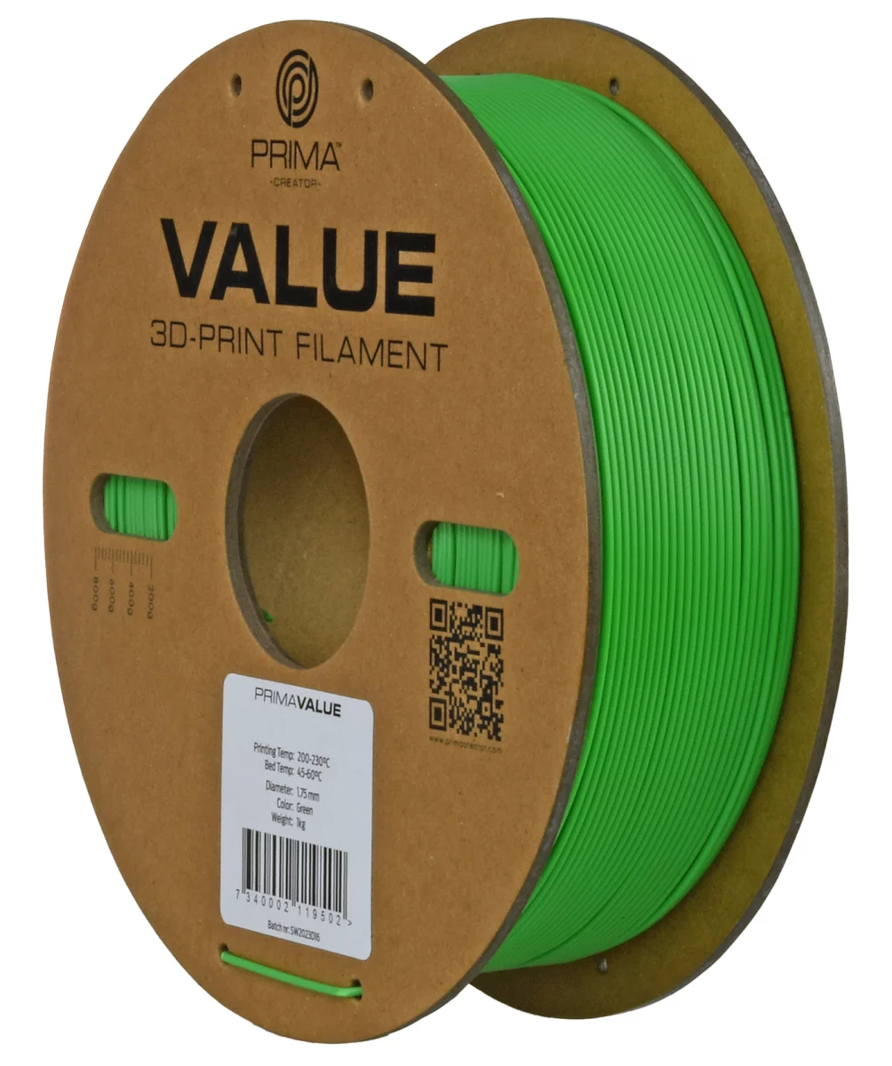 PrimaFilaments PrimaValue™ ABS - 1.75mm - 1 kg - grün