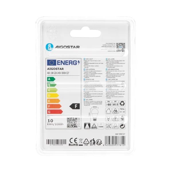 Aigostar LED 'Birne', 10W, E27