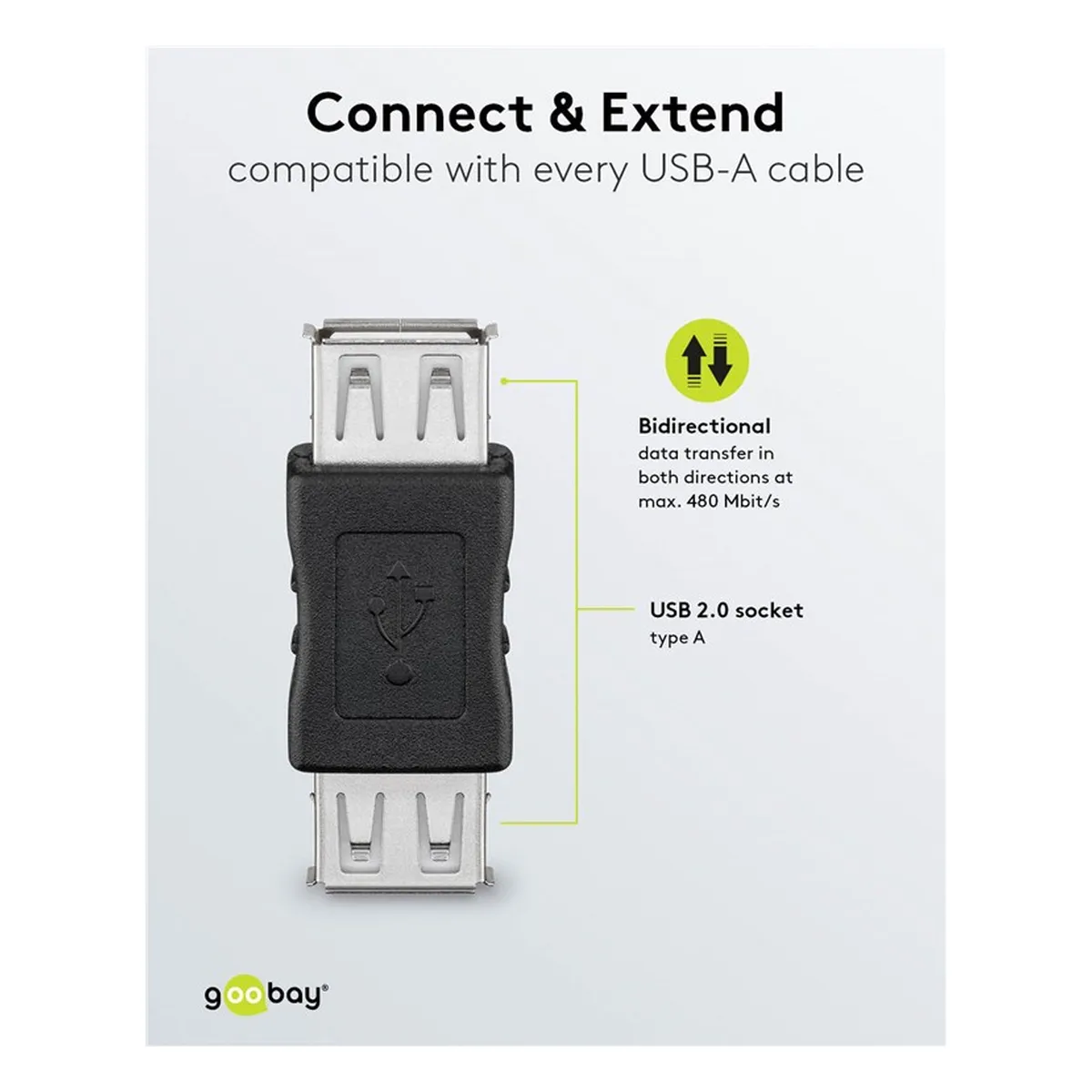 Goobay USB Adapter (AF/AF)