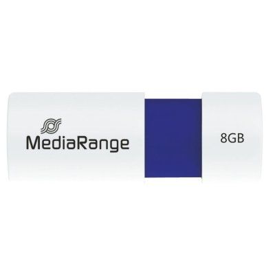 MediaRange USB-Speicherstick blau 8GB | mit Schiebemechanismus