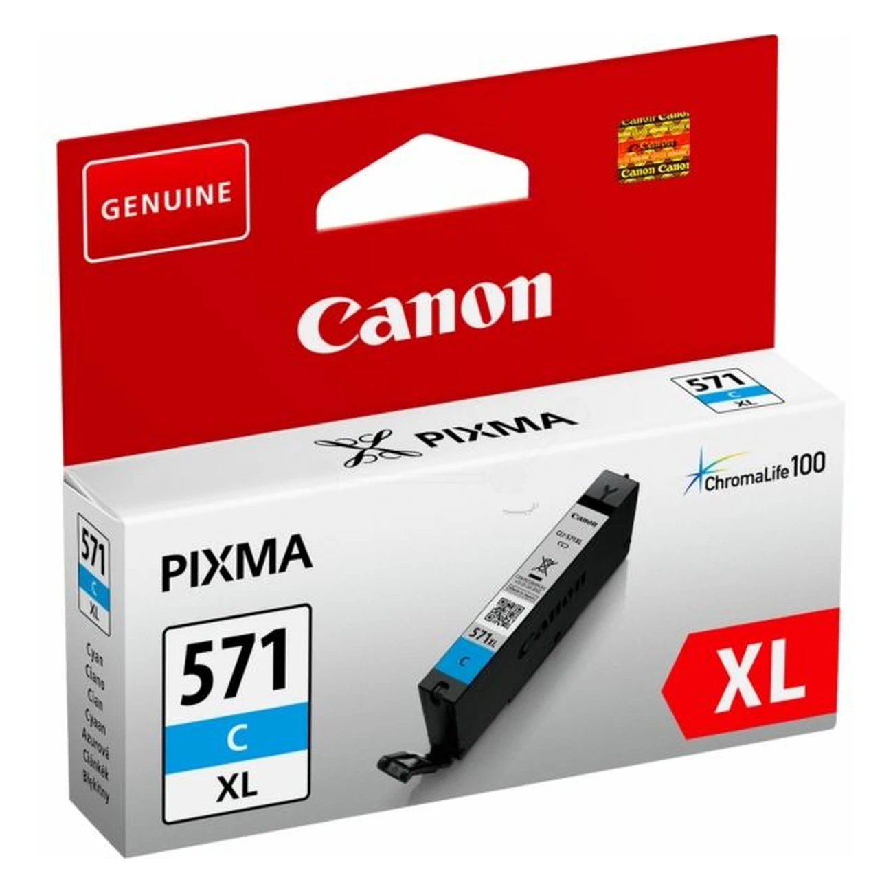 Druckerpatrone Canon CLI-571 CXL cyan 11 ml | 680 Seiten (0332C001)
