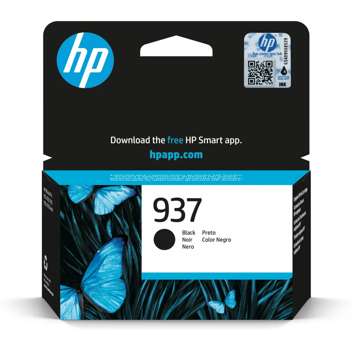 Druckerpatrone HP 937 schwarz 1.450 Seiten (4S6W5NE)