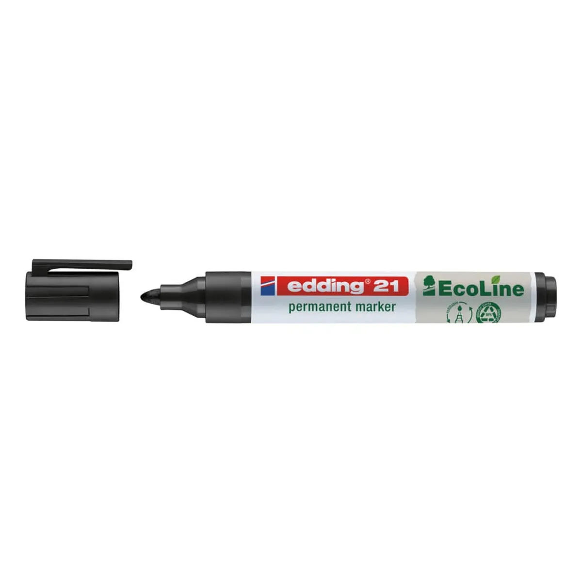 Edding Permanentmarker EcoLine - 1,5 - 3 mm, schwarz, nachfüllbar