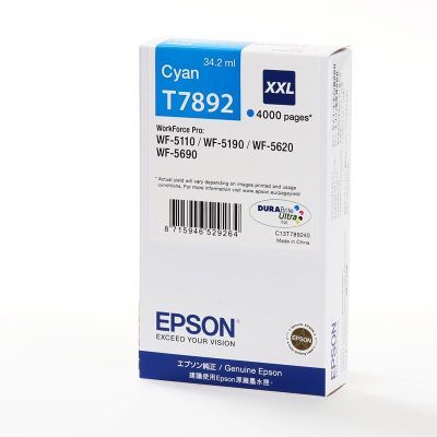 Epson Druckerpatrone 'T7892XXL' cyan 34 ml