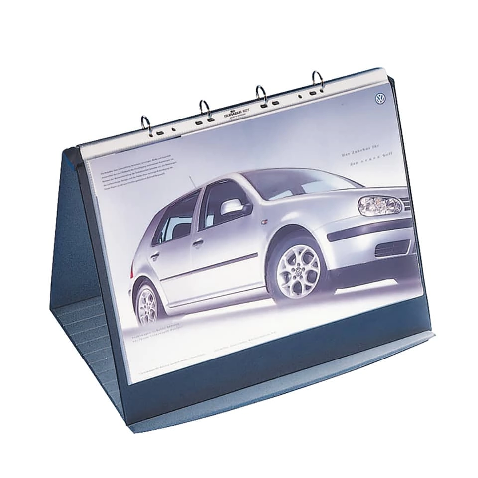 Durable Tischflipchart DURASTAR®, mit 10 PP-Hüllen, A3 quer, 360 x 320 x 450 mm, basalt