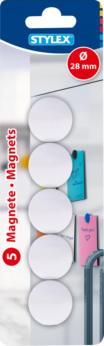 Stylex Magnete, Ø 28 mm, 5 Stück