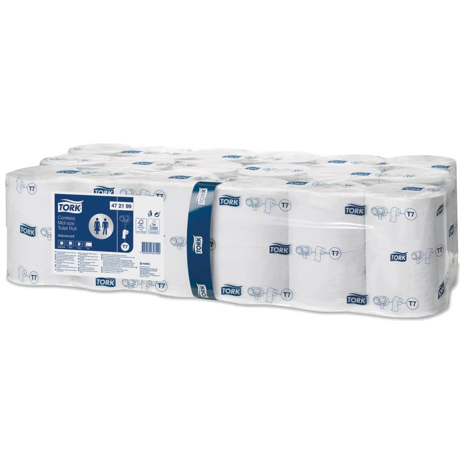 hülsenloses Midi Toilettenpapier Advanced System T7 - 2-lagig