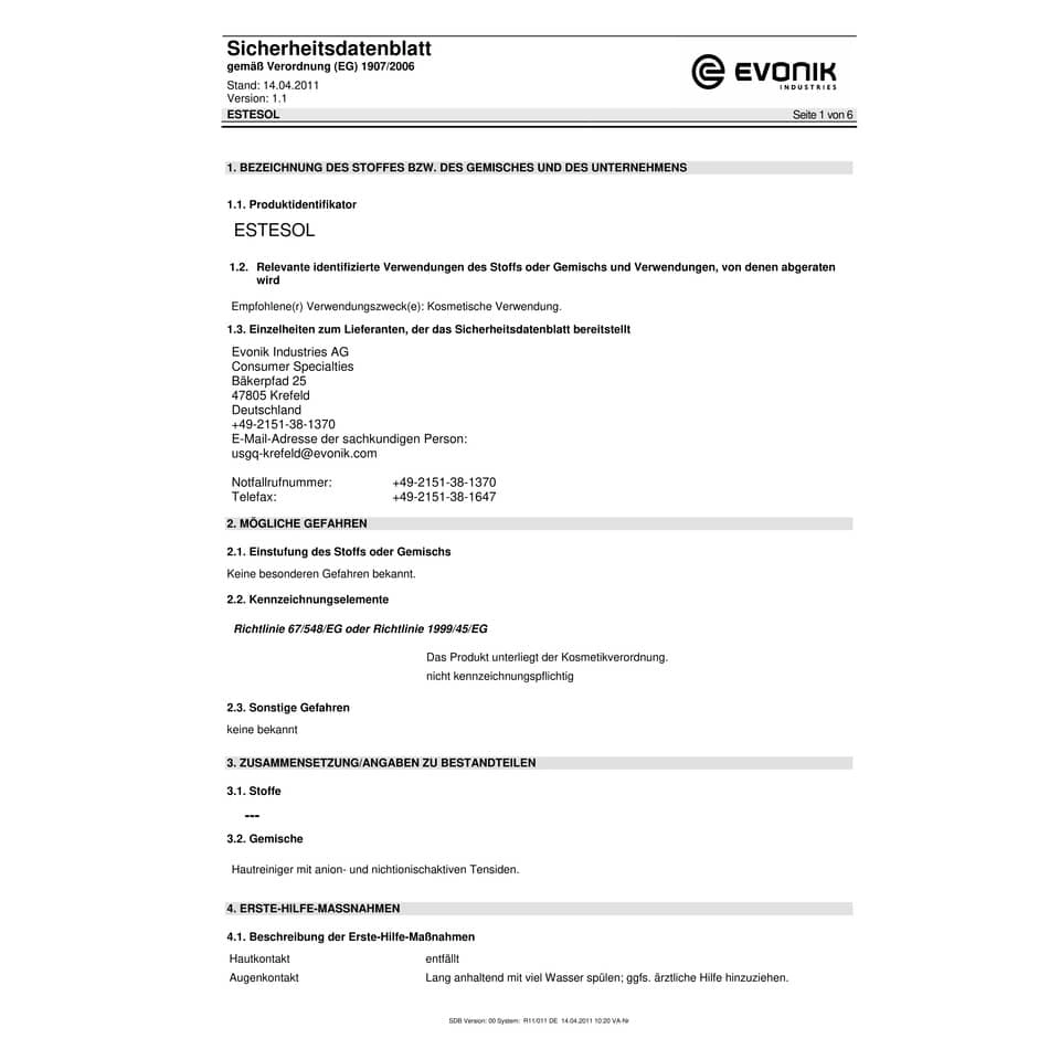 Estesol® Hautreiniger für leichte Verschmutzungen 2000-ml-Softflasche