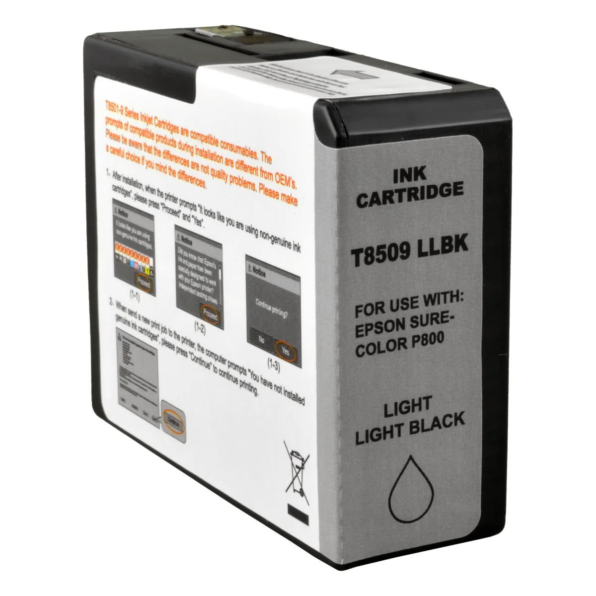 Epson T8509 - alternative Patrone 'hell-hell-schwarz' - Digital Revolution