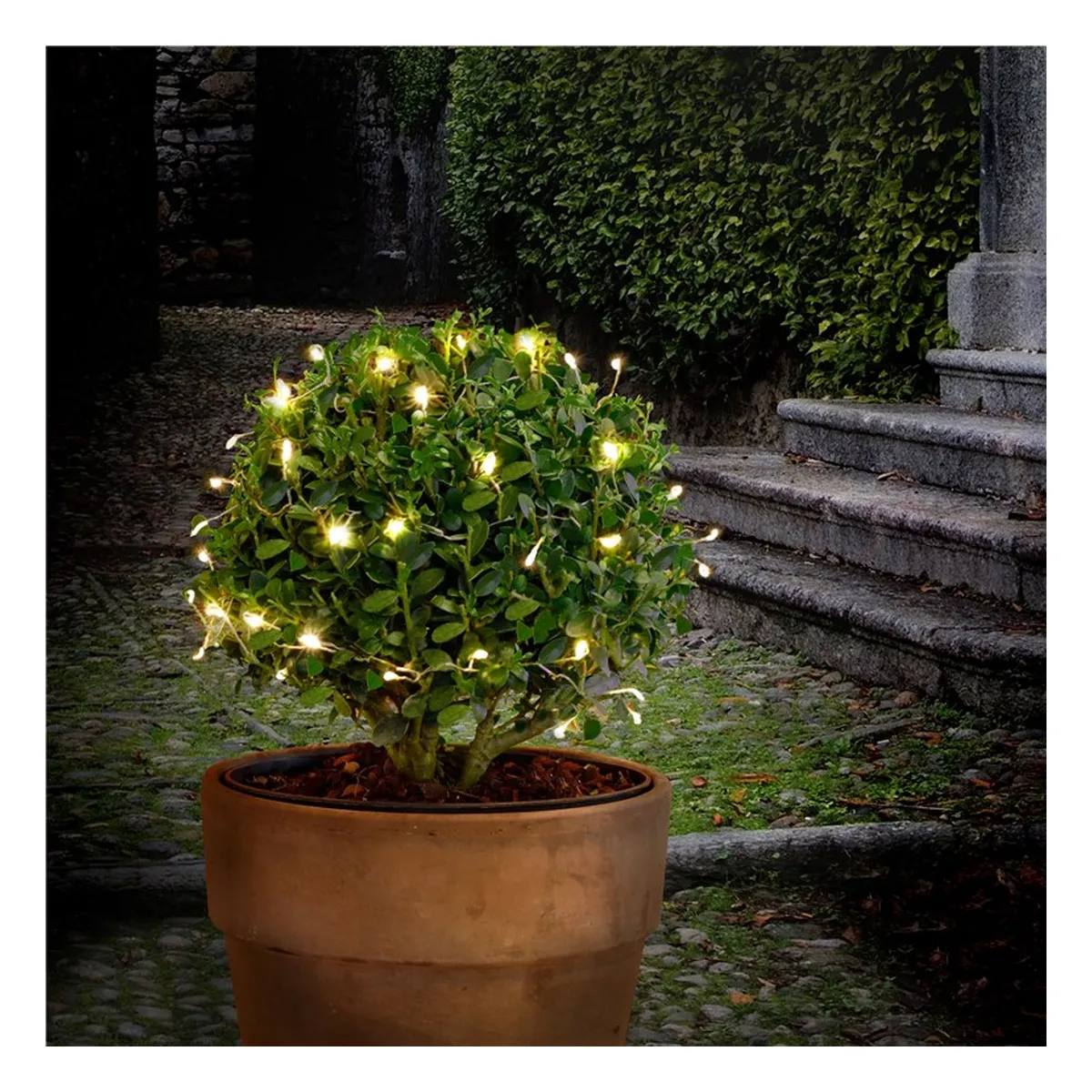 Goobay 50er LED-Silberdraht-Cluster-Lichterkette