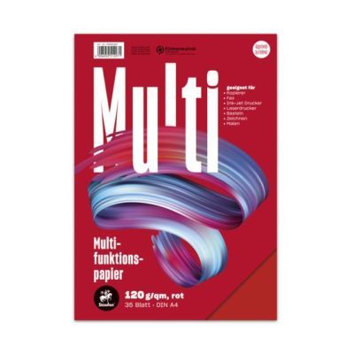 Multifunktionspapier 7X PLUS - A4, 120 g/qm, rot, 35 Blatt