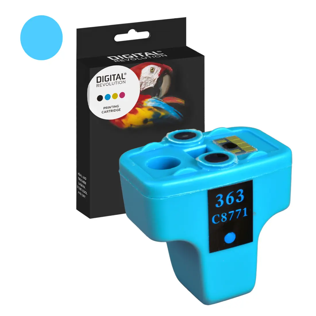 HP 363 - alternative Patrone 'cyan' 11,4 ml | 400 Seiten - Digital Revolution