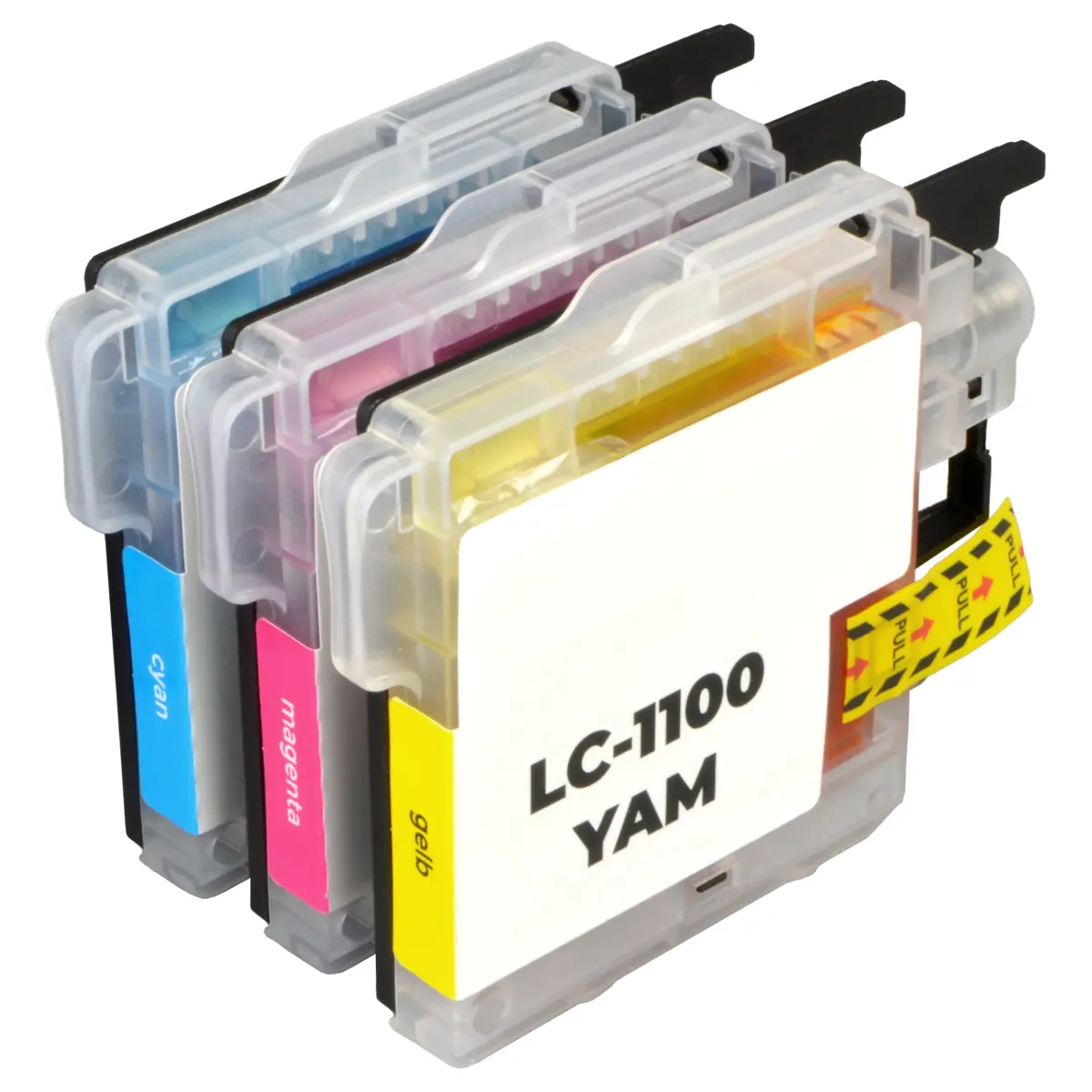 Brother LC-1100, LC-980 - alternatives Patronen MultiPack 'cyan magenta gelb' 3x 10,6 ml | 3x 1.300 Seiten - Digital Revolution