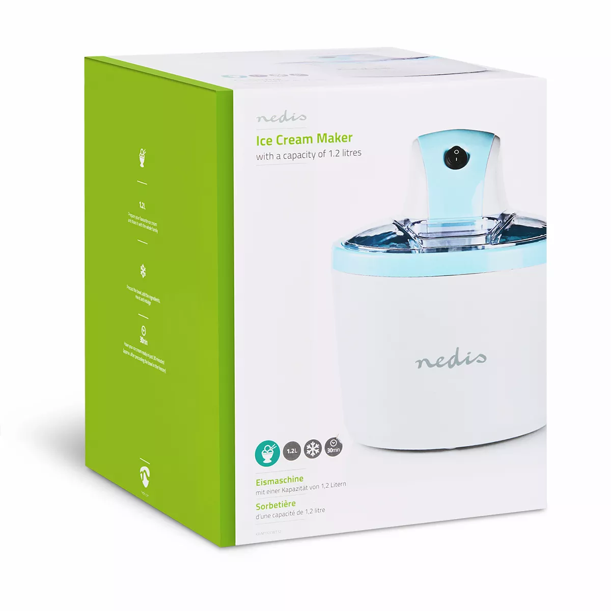 Nedis Elektrische Eismaschine 1,2 Liter