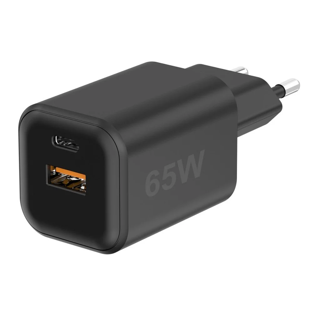 Fontastic Netzteil MINI GaNto 65W Type-C PD + USB-A FC schwarz